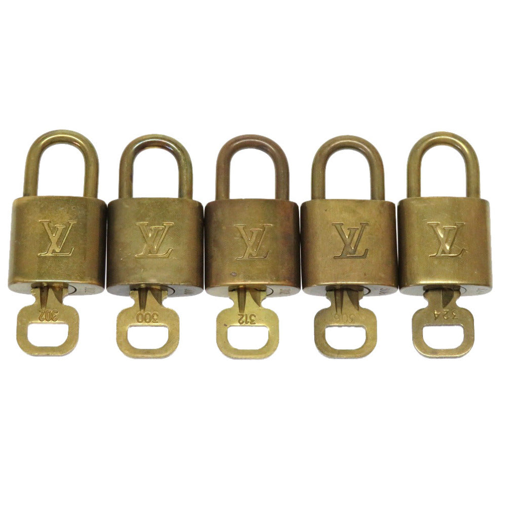 LOUIS VUITTON Cadena metal gold 5-piece set B rank cadena padlock padlock(Unisex) Used Authentic