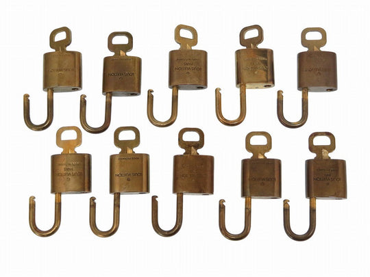 LOUIS VUITTON Cadena metal gold Set of 10 Cadena padlock padlock Women(Unisex) Used Authentic