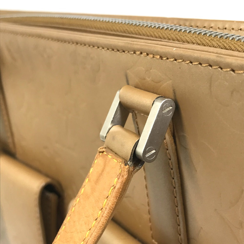 LOUIS VUITTON Tote Bag M55107 Monogram mat leather beige Monogram mat Willwood Women Used Authentic