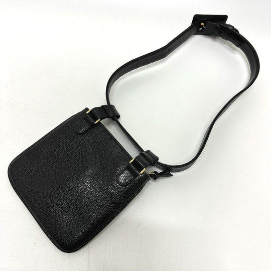 CHANEL Pouch Caviar skin black CC COCO Mark Waist pouch Women 75/30 Used Authentic