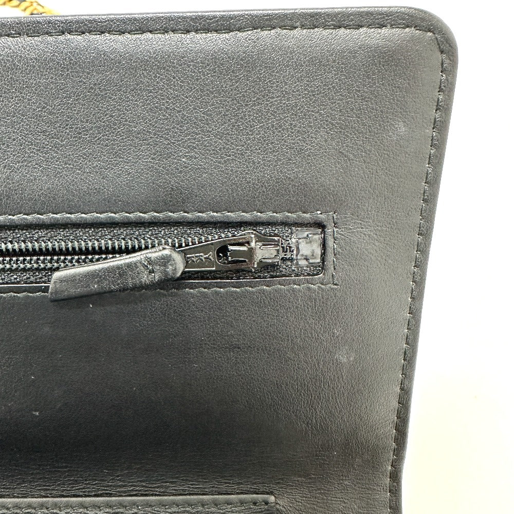 CHANEL Shoulder Bag A80441 lambskin black 2.55 Embroidered Studs Matrasse Women Used Authentic