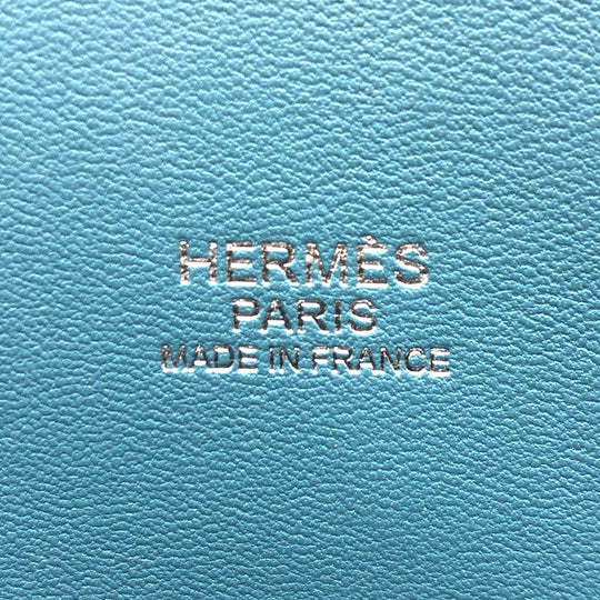 HERMES Handbag Togo blue Bored 31 Women Used Authentic