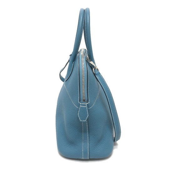 HERMES Handbag Togo blue Bored 31 Women Used Authentic
