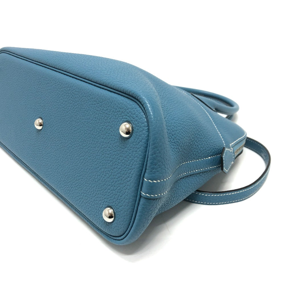 HERMES Handbag Togo blue Bored 31 Women Used Authentic