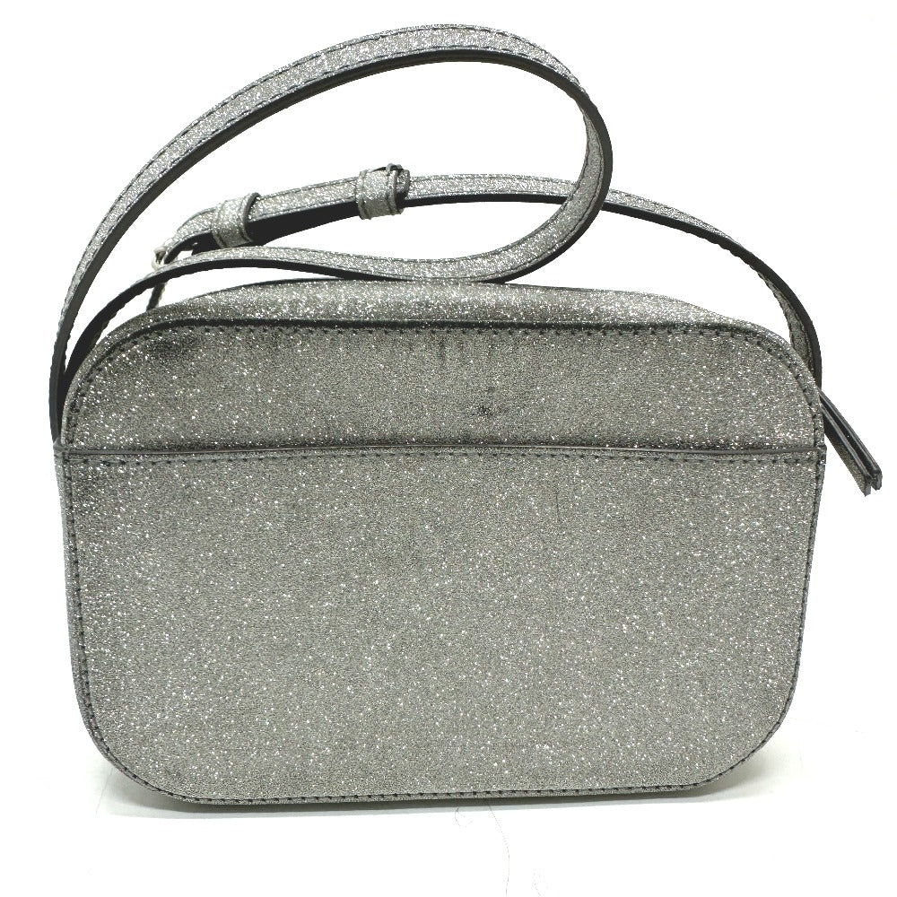 BALENCIAGA Shoulder Bag 552372 leather Silver logo Everyday camera bag Women Used Authentic