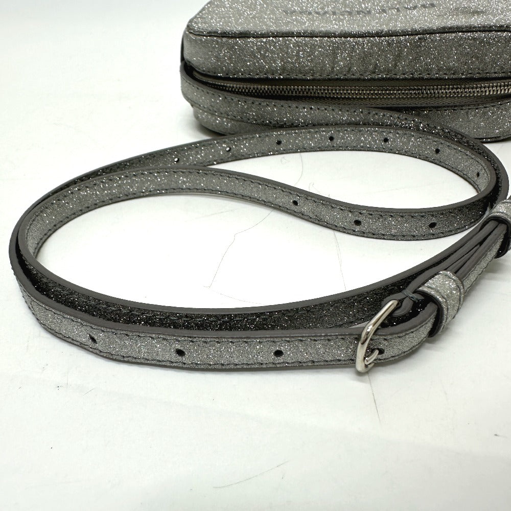 BALENCIAGA Shoulder Bag 552372 leather Silver logo Everyday camera bag Women Used Authentic