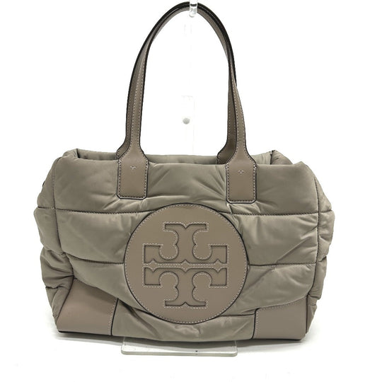 Tory Burch Tote Bag Nylon / leather gray logo Shoulder Bag