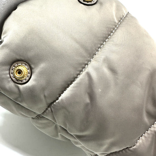 Tory Burch Tote Bag Nylon / leather gray logo Shoulder Bag