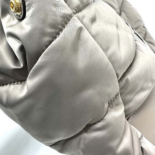 Tory Burch Tote Bag Nylon / leather gray logo Shoulder Bag