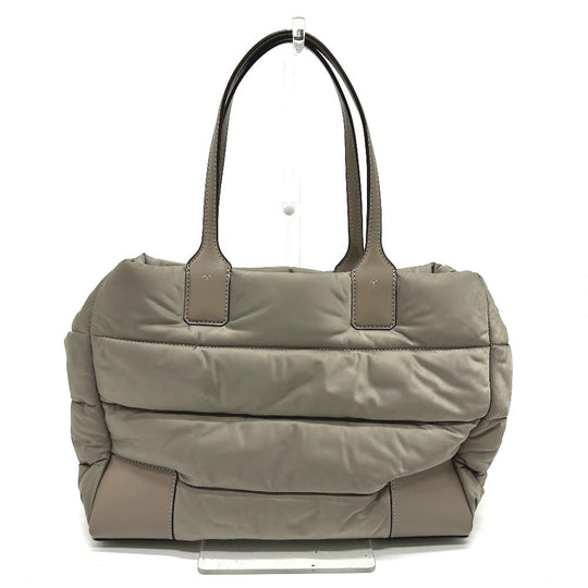 Tory Burch Tote Bag Nylon / leather gray logo Shoulder Bag