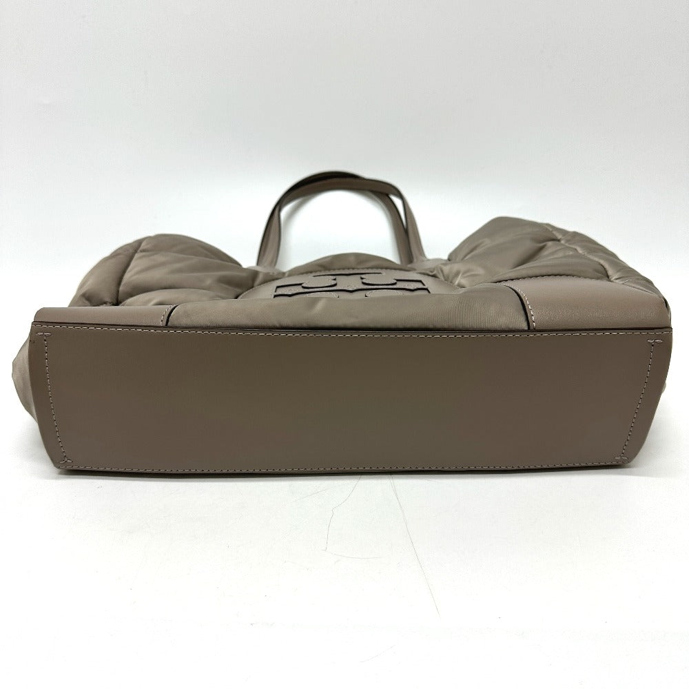 Tory Burch Tote Bag Nylon / leather gray logo Shoulder Bag