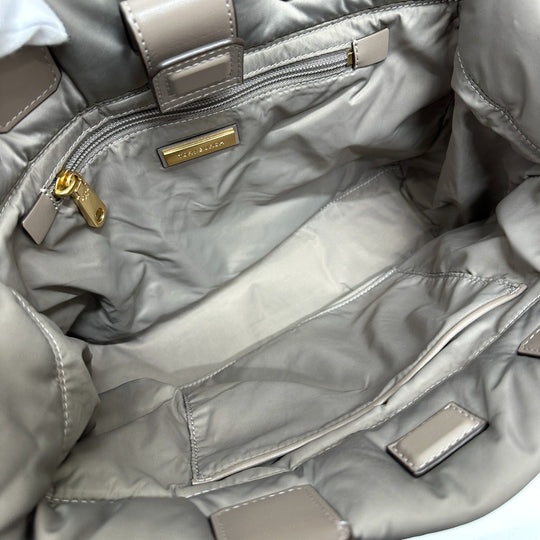Tory Burch Tote Bag Nylon / leather gray logo Shoulder Bag
