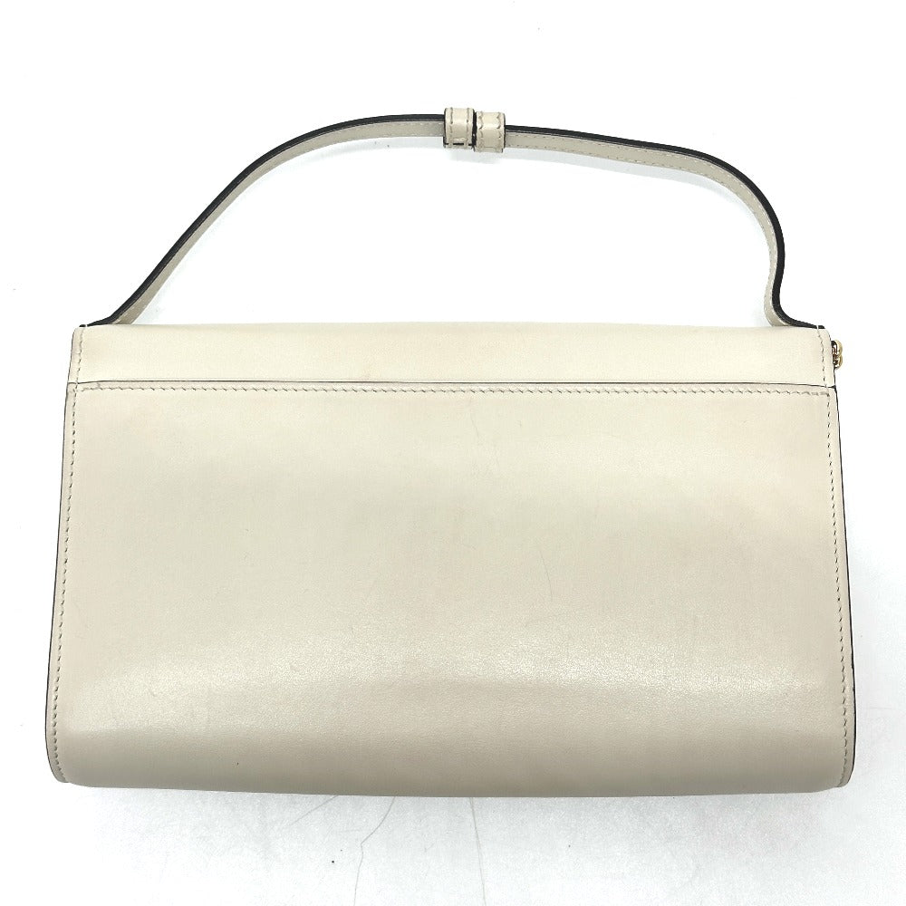 GUCCI Shoulder Bag 572375 leather off white Zumi bag Women Used Authentic