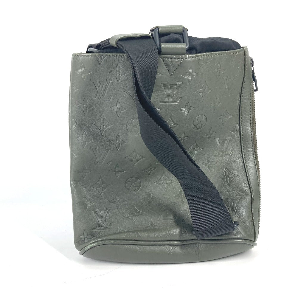 LOUIS VUITTON Shoulder Bag M44634 Monogram shadow leather khaki Monogram shadow Chalk sling bag mens Used Authentic