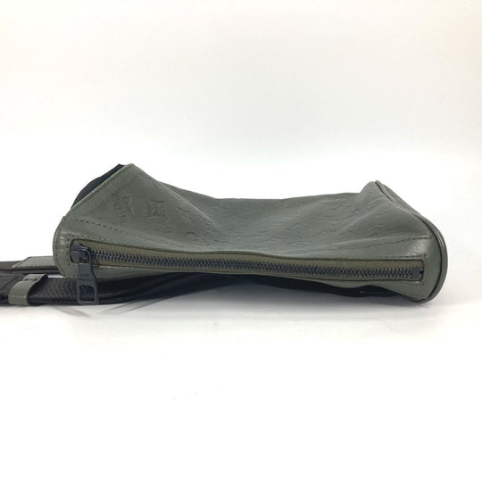 LOUIS VUITTON Shoulder Bag M44634 Monogram shadow leather khaki Monogram shadow Chalk sling bag mens Used Authentic