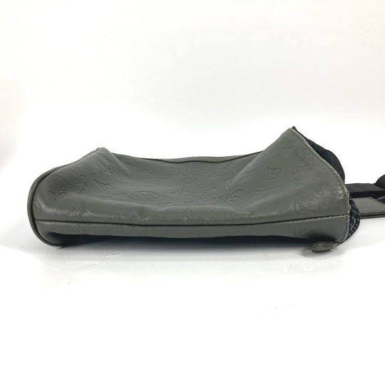 LOUIS VUITTON Shoulder Bag M44634 Monogram shadow leather khaki Monogram shadow Chalk sling bag mens Used Authentic