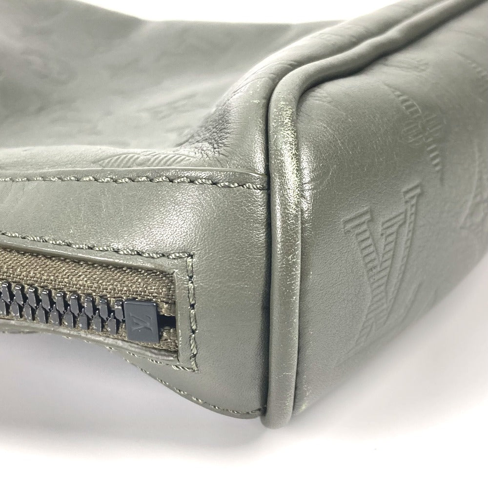 LOUIS VUITTON Shoulder Bag M44634 Monogram shadow leather khaki Monogram shadow Chalk sling bag mens Used Authentic