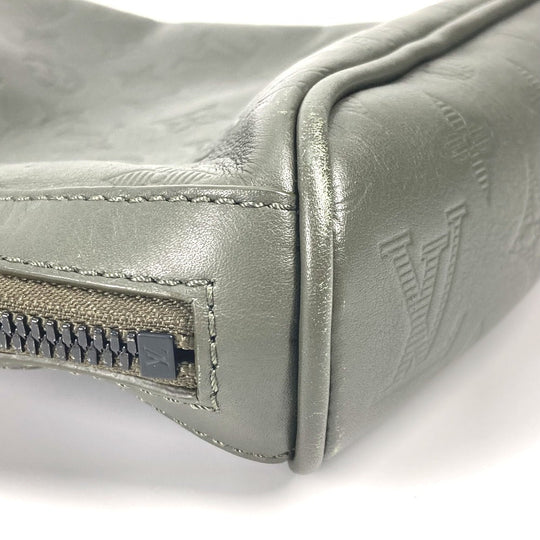 LOUIS VUITTON Shoulder Bag M44634 Monogram shadow leather khaki Monogram shadow Chalk sling bag mens Used Authentic