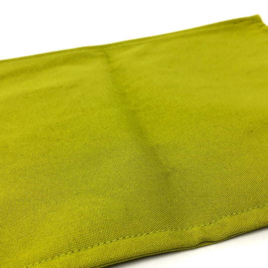 HERMES Pouch canvas Green type Large unisex(Unisex) Used Authentic