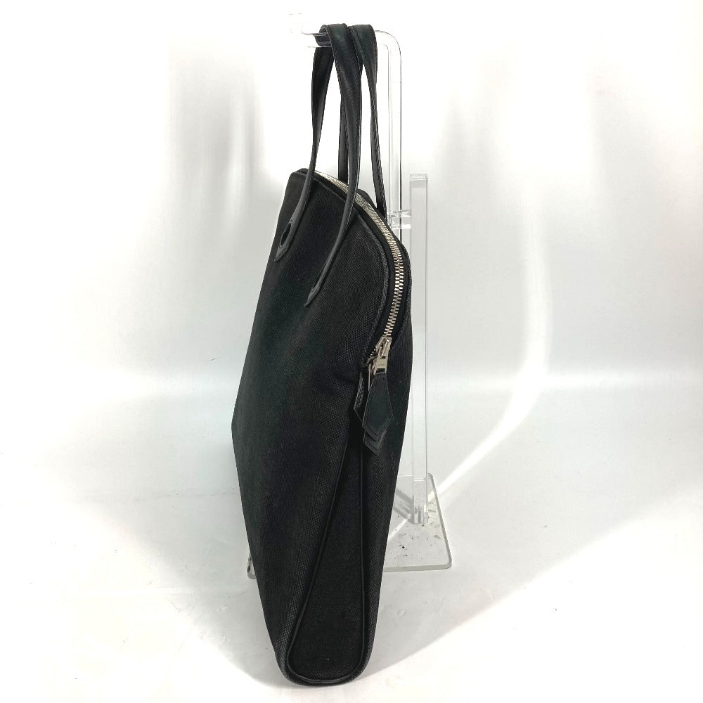 HERMES Tote Bag Toile H, Leather black Sacquibou PM mens Used Authentic