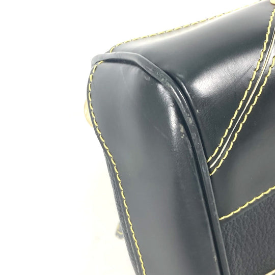 LOUIS VUITTON Handbag M95623 Suhari leather black Suhari studs Radiu Women Used Authentic