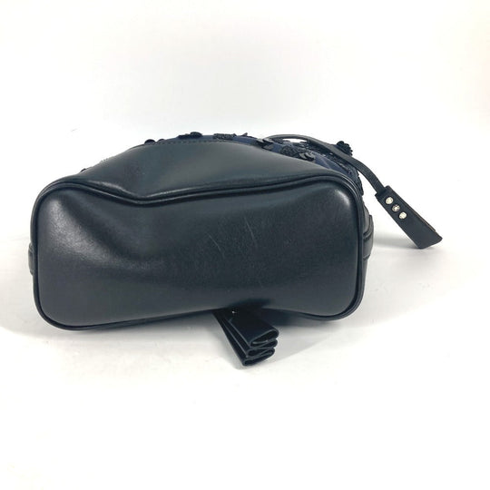 LOUIS VUITTON Handbag M94564 Satin/Leather, Sequins Navy Monogram Satin NN14 Spotlight GM Women Used Authentic