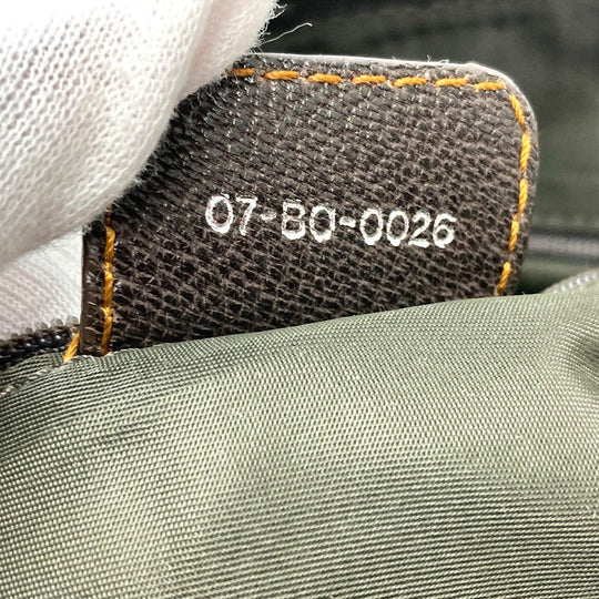 Christian Dior Handbag Leather / canvas Brown Trotter CD logo Women Used Authentic
