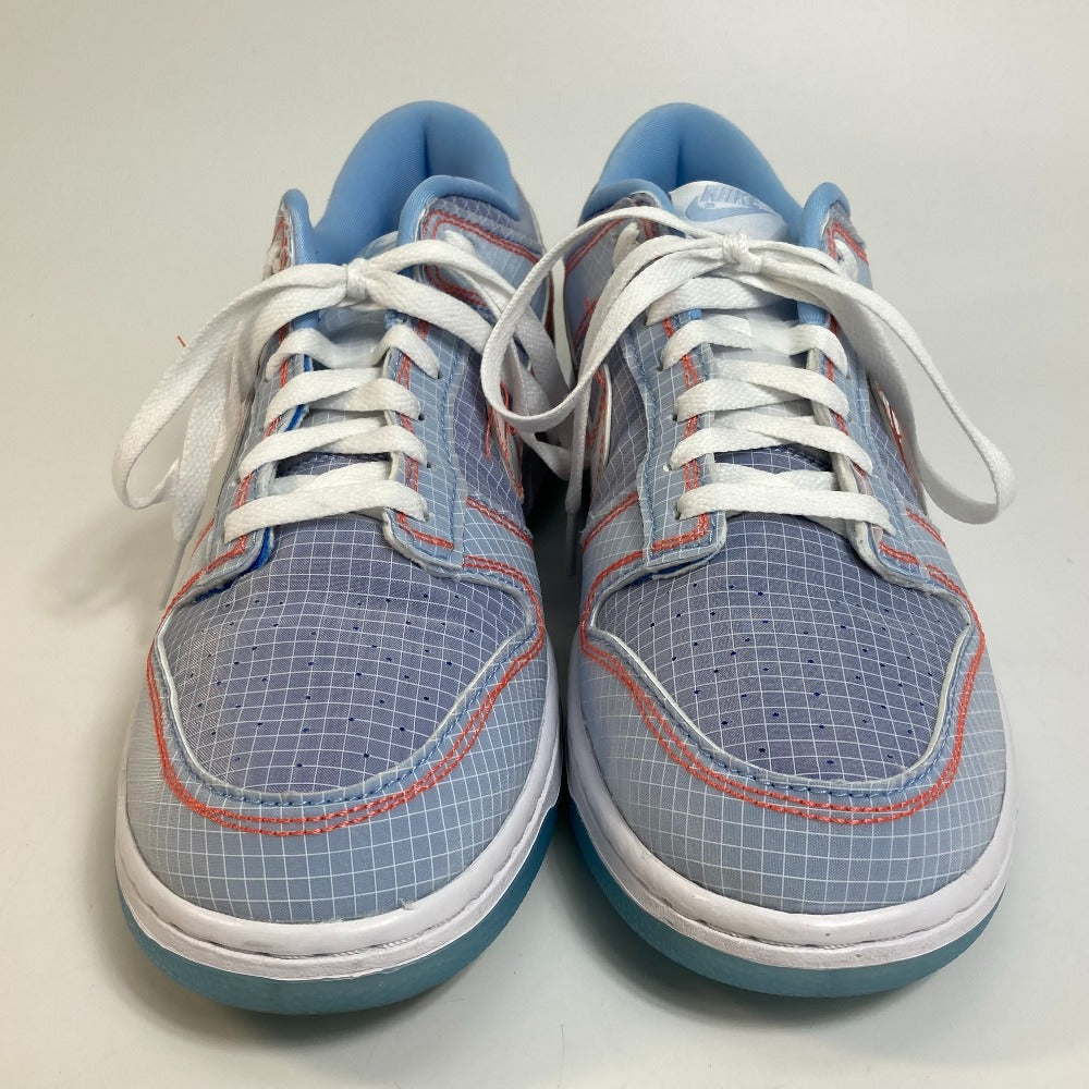 NIKE sneakers DJ9649-400 canvas Light blue type UNION union DUNK LOW dump low PASSPORT PACK passport pack mens 9 Used Authentic