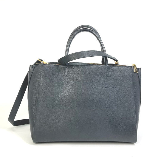 LOUIS VUITTON Tote Bag M54569 Calf leather black Rock meat Women Used Authentic