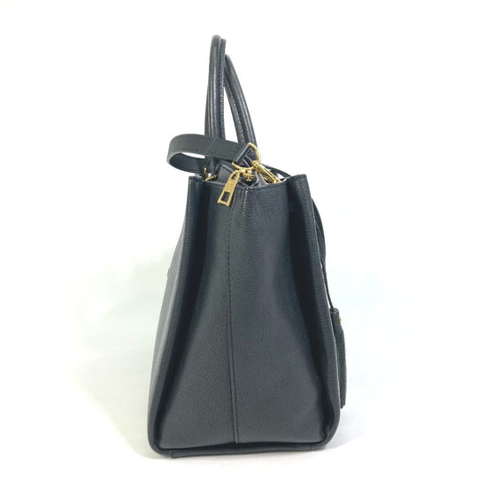 LOUIS VUITTON Tote Bag M54569 Calf leather black Rock meat Women Used Authentic