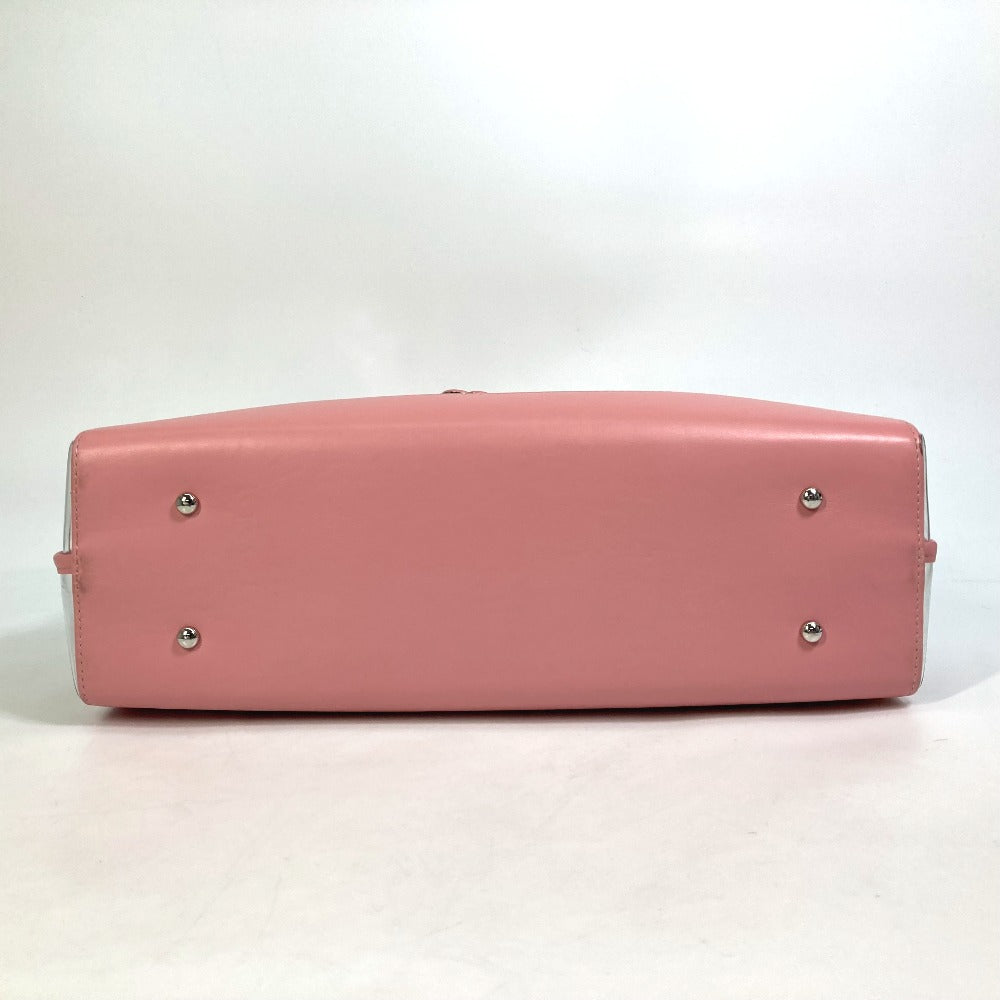 CHANEL Tote Bag AS0517 Calfskin, Plastics, Raffia Clear / pink CC COCO Mark Tote Bag Women Used Authentic