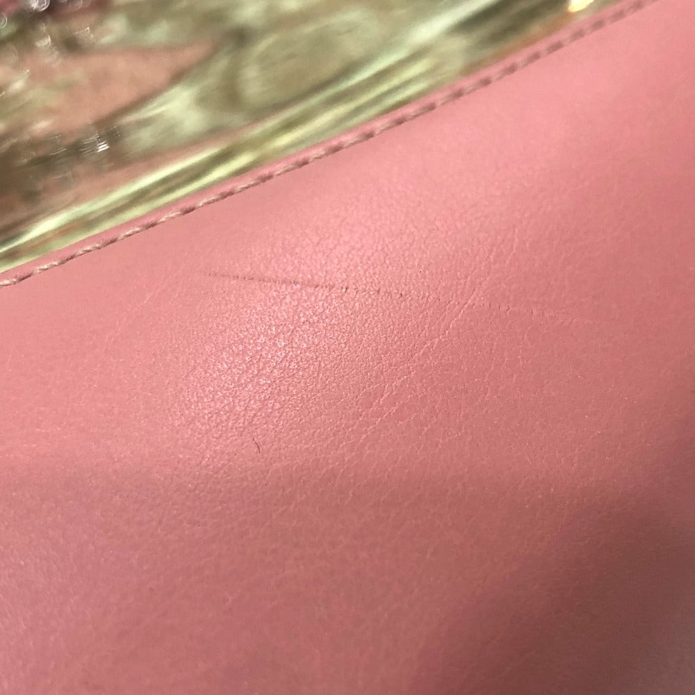 CHANEL Tote Bag AS0517 Calfskin, Plastics, Raffia Clear / pink CC COCO Mark Tote Bag Women Used Authentic