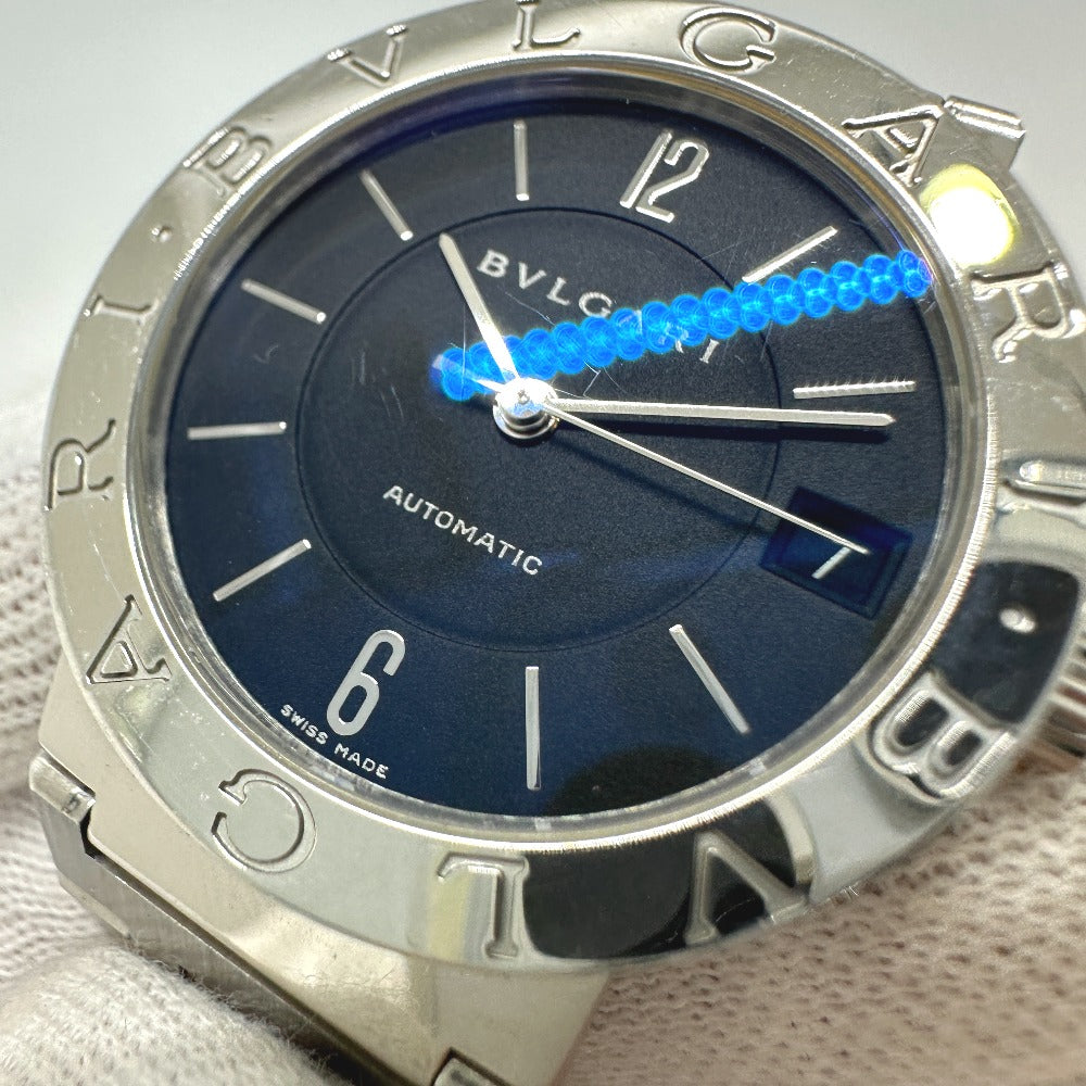 BVLGARI Watches Mechanical Automatic BB33SAUTO Stainless Steel Silver Bulgari Bulgari black dial mens Used Authentic