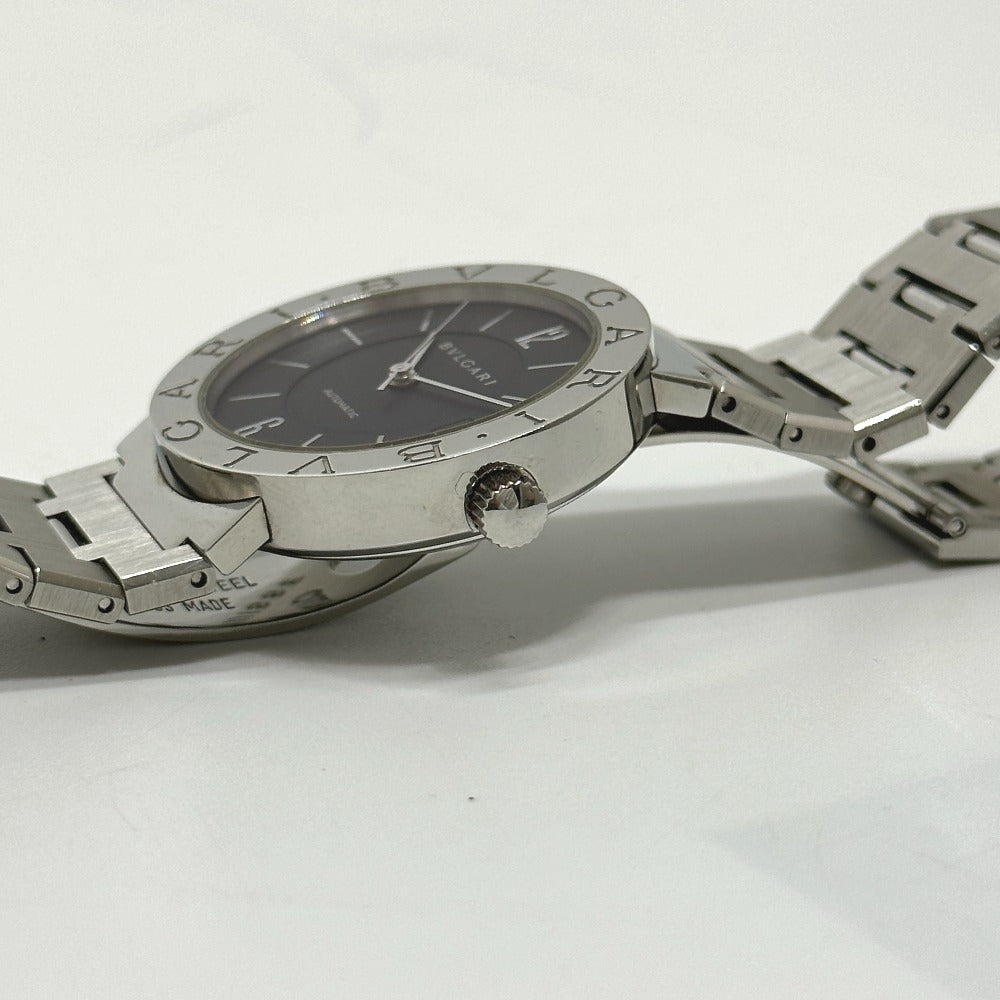 BVLGARI Watches Mechanical Automatic BB33SAUTO Stainless Steel Silver Bulgari Bulgari black dial mens Used Authentic