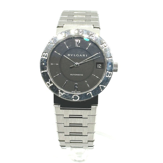 BVLGARI Watches Mechanical Automatic BB33SAUTO Stainless Steel Silver Bulgari Bulgari black dial mens Used Authentic