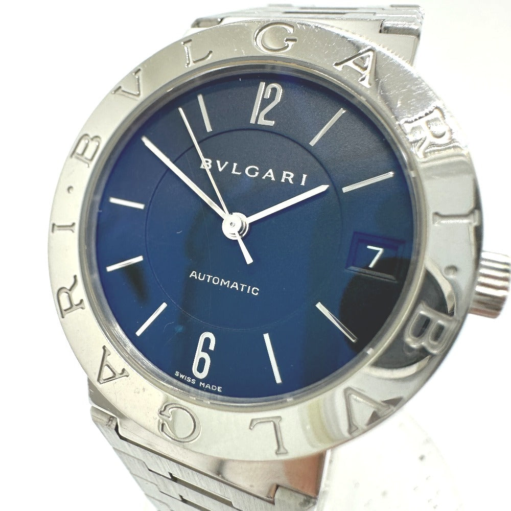 BVLGARI Watches Mechanical Automatic BB33SAUTO Stainless Steel Silver Bulgari Bulgari black dial mens Used Authentic