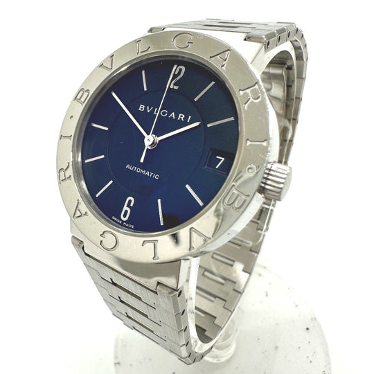BVLGARI Watches Mechanical Automatic BB33SAUTO Stainless Steel Silver Bulgari Bulgari black dial mens Used Authentic