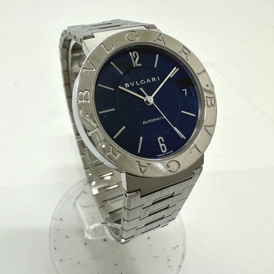 BVLGARI Watches Mechanical Automatic BB33SAUTO Stainless Steel Silver Bulgari Bulgari black dial mens Used Authentic