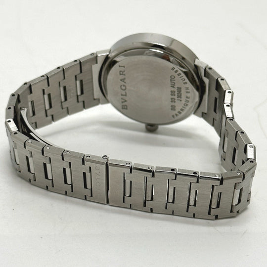 BVLGARI Watches Mechanical Automatic BB33SAUTO Stainless Steel Silver Bulgari Bulgari black dial mens Used Authentic