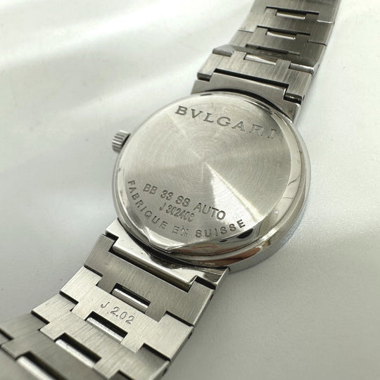 BVLGARI Watches Mechanical Automatic BB33SAUTO Stainless Steel Silver Bulgari Bulgari black dial mens Used Authentic