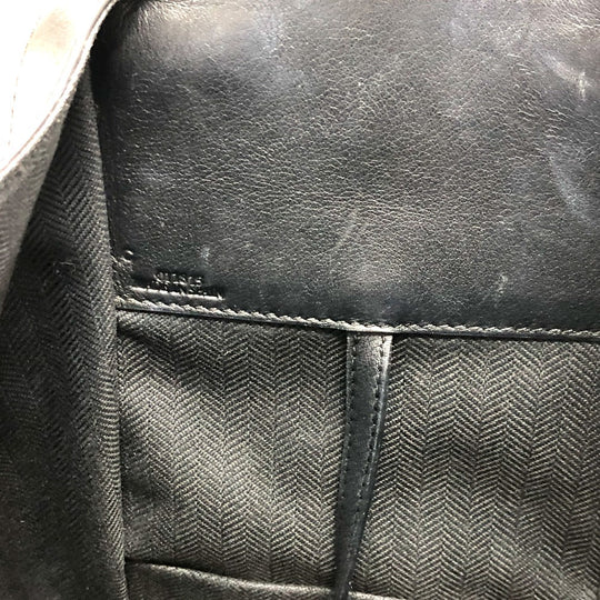 LOEWE Handbag leather black hammock Women Used Authentic