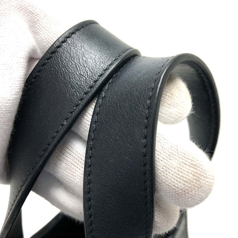 LOEWE Handbag leather black hammock Women Used Authentic