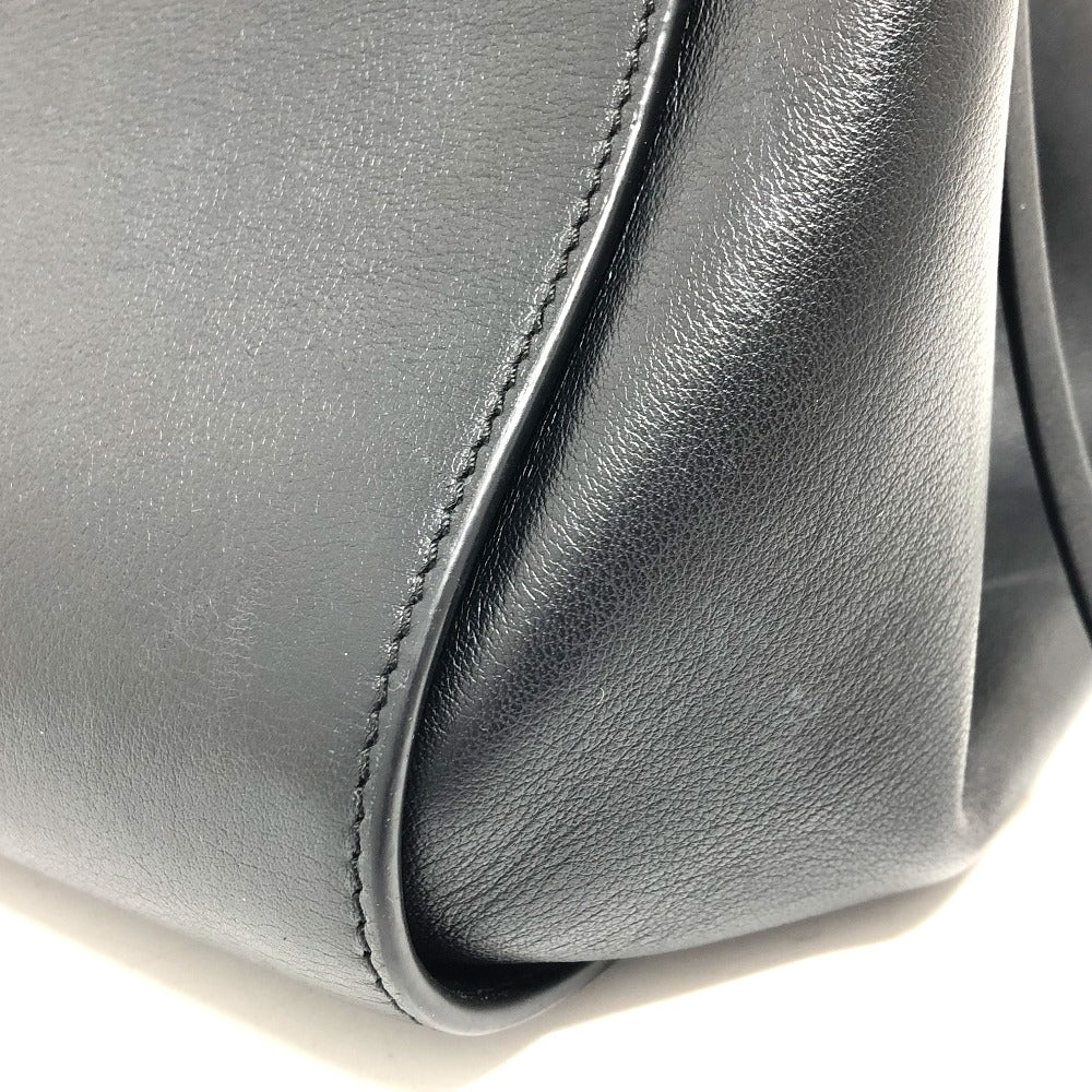LOEWE Handbag leather black hammock Women Used Authentic