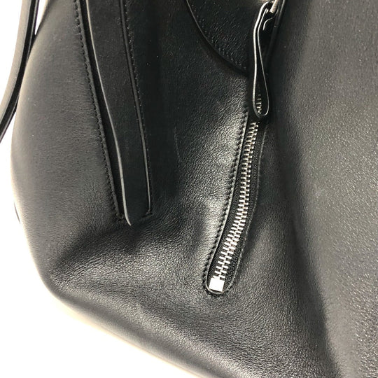 LOEWE Handbag leather black hammock Women Used Authentic