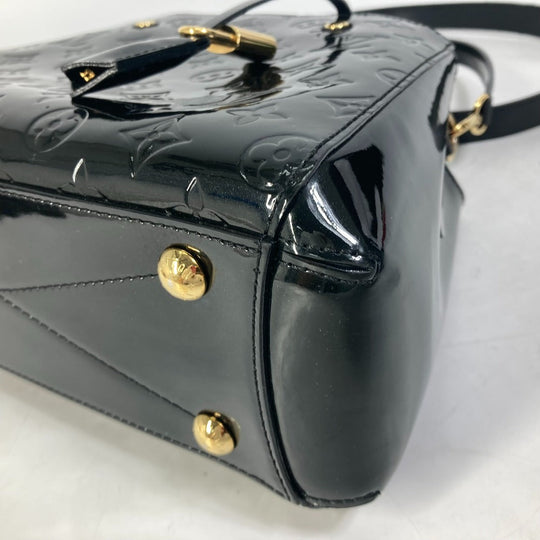 LOUIS VUITTON Handbag M50171 Monogram Vernis black Monogram Vernis Montaigne BB Women Used Authentic