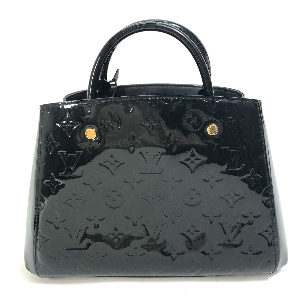 LOUIS VUITTON Handbag M50171 Monogram Vernis black Monogram Vernis Montaigne BB Women Used Authentic