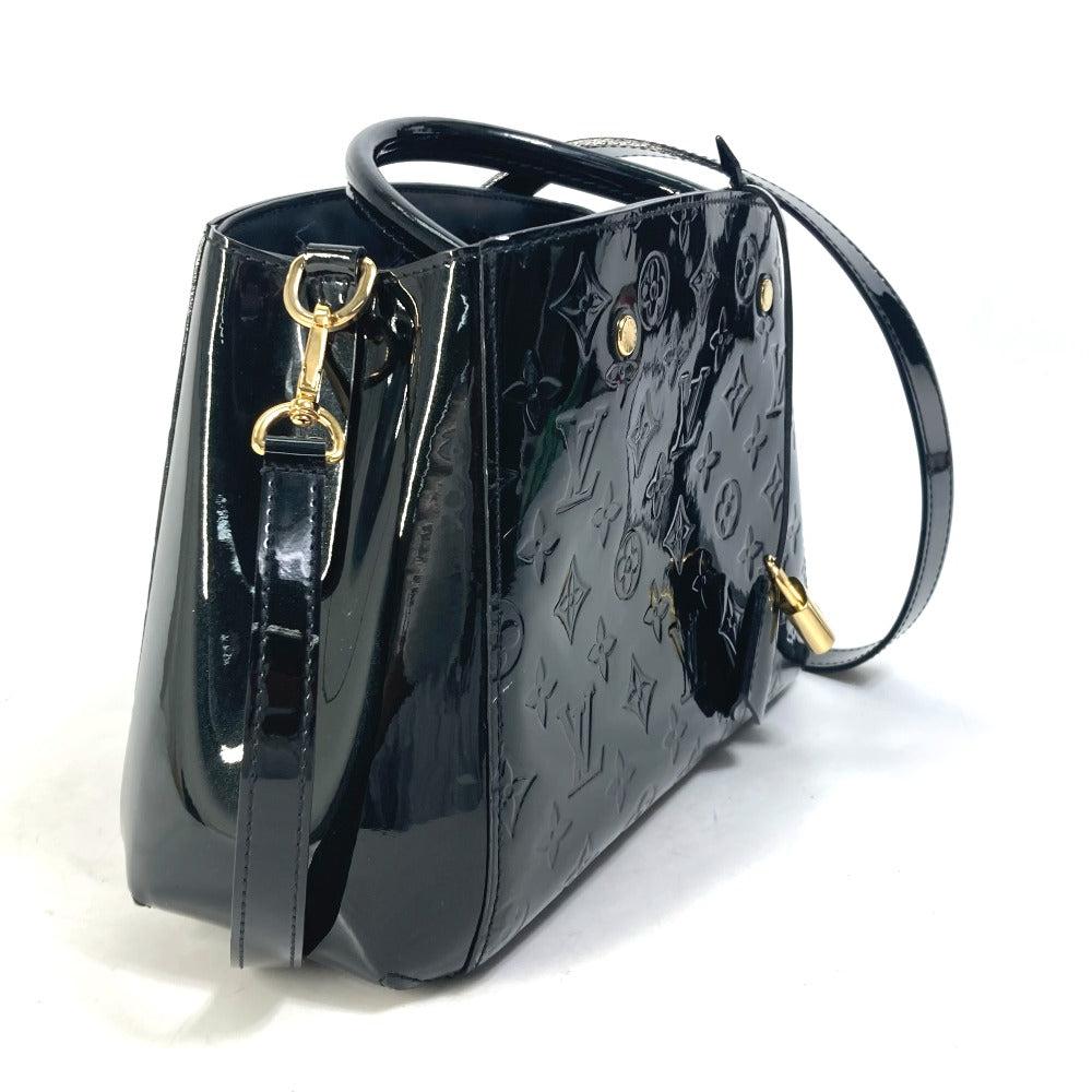 LOUIS VUITTON Handbag M50171 Monogram Vernis black Monogram Vernis Montaigne BB Women Used Authentic