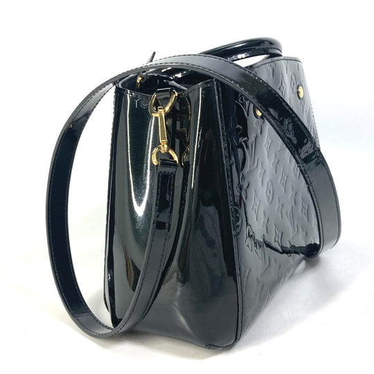 LOUIS VUITTON Handbag M50171 Monogram Vernis black Monogram Vernis Montaigne BB Women Used Authentic