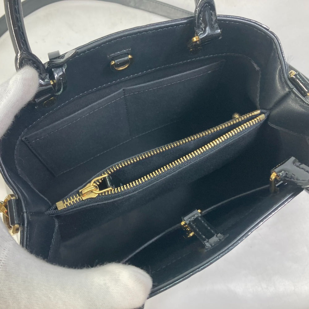 LOUIS VUITTON Handbag M50171 Monogram Vernis black Monogram Vernis Montaigne BB Women Used Authentic