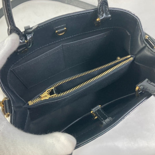 LOUIS VUITTON Handbag M50171 Monogram Vernis black Monogram Vernis Montaigne BB Women Used Authentic
